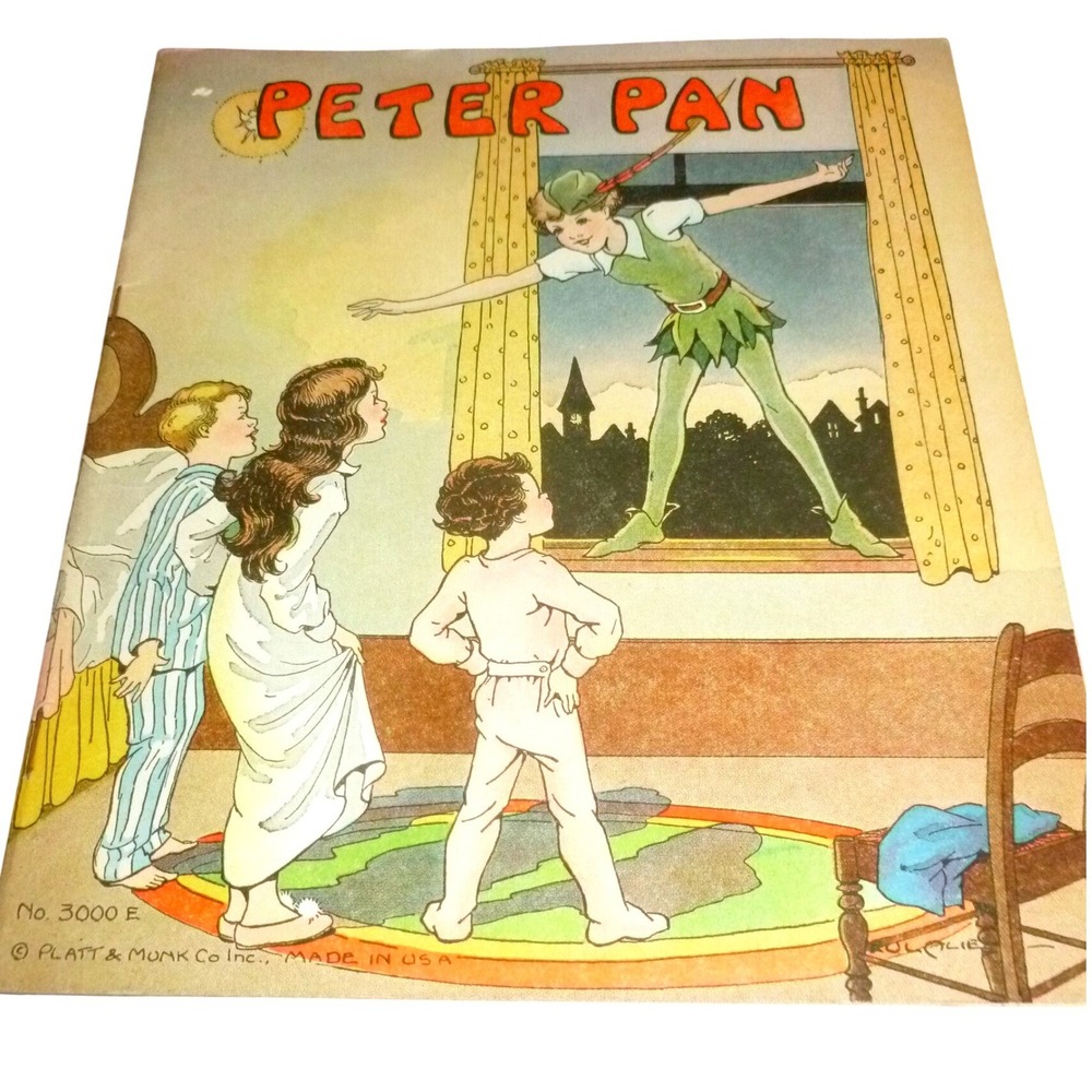 Vintage Peter Pan Book No. 3000 E Platt & Munk Co Eulalie Illustrator 1930s USA